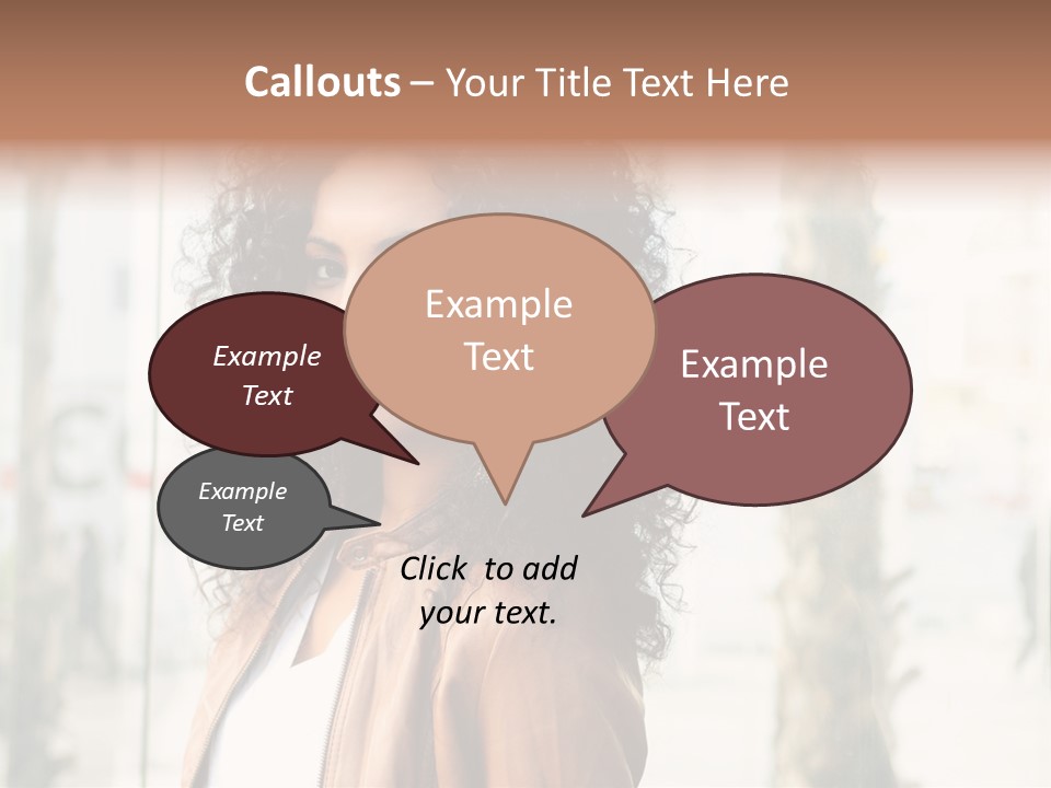 Portrait Black Ethnic PowerPoint Template