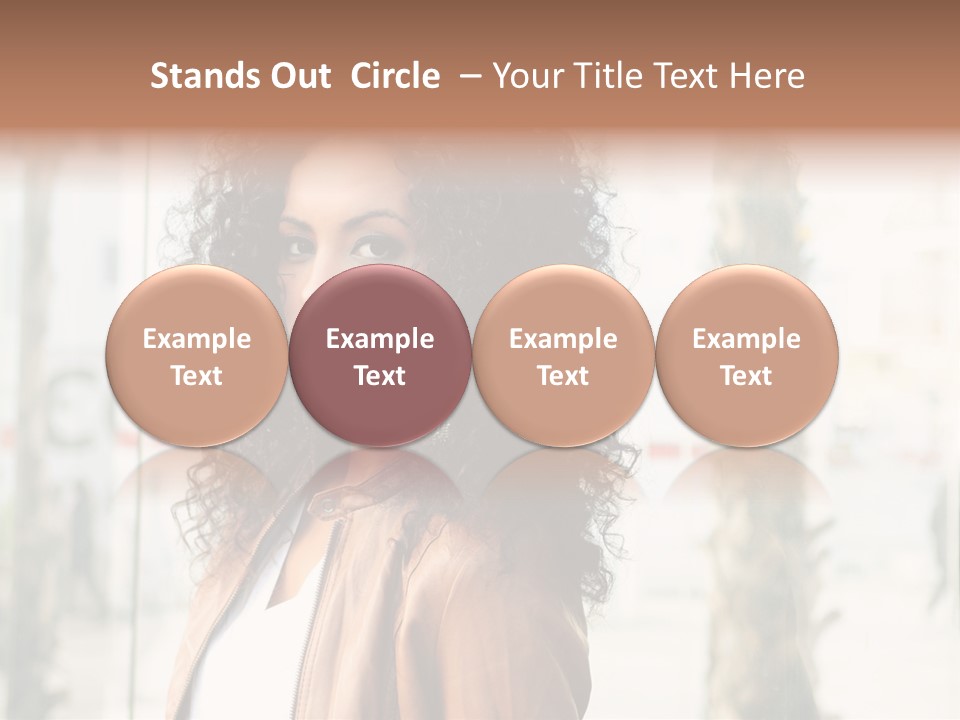 Portrait Black Ethnic PowerPoint Template