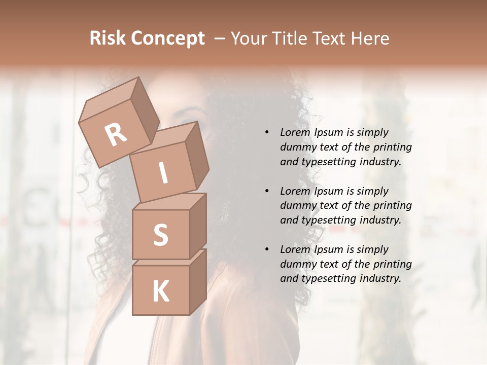 Portrait Black Ethnic PowerPoint Template