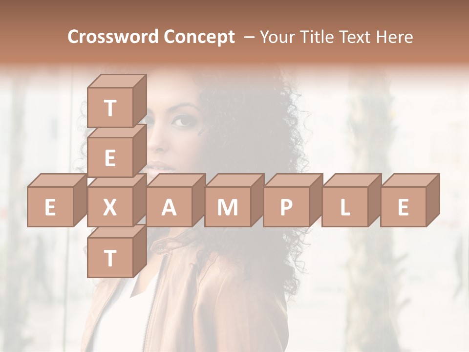 Portrait Black Ethnic PowerPoint Template