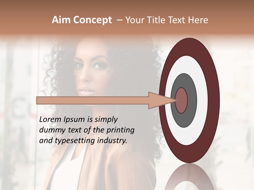 Portrait Black Ethnic PowerPoint Template