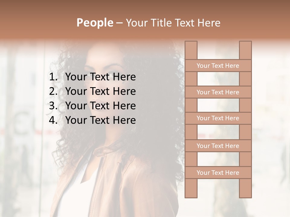 Portrait Black Ethnic PowerPoint Template