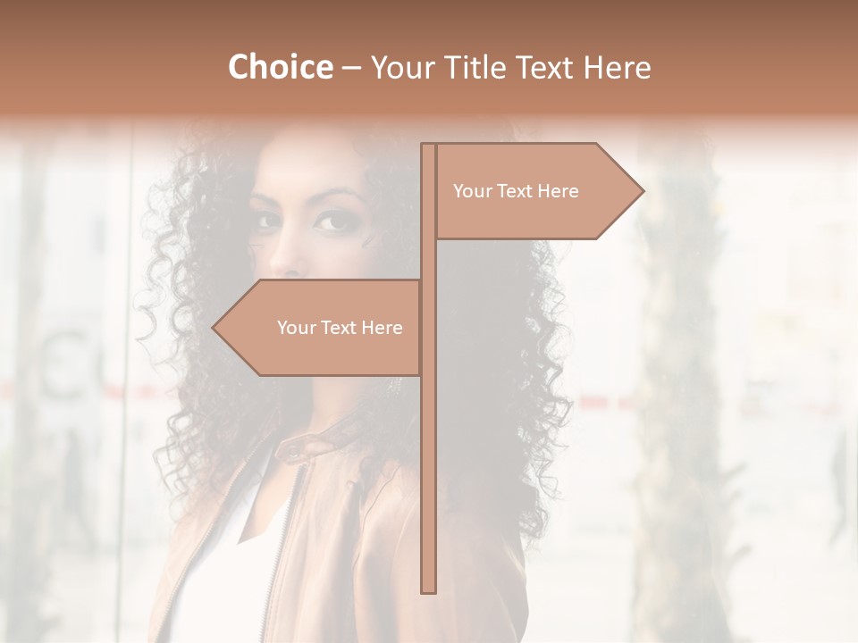 Portrait Black Ethnic PowerPoint Template