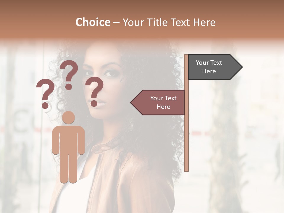 Portrait Black Ethnic PowerPoint Template