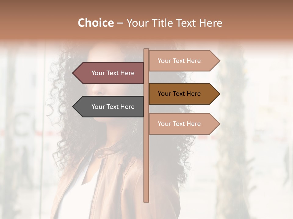 Portrait Black Ethnic PowerPoint Template