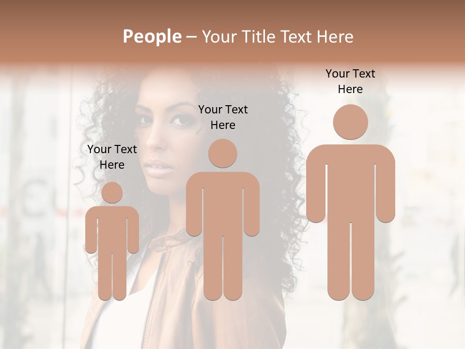 Portrait Black Ethnic PowerPoint Template