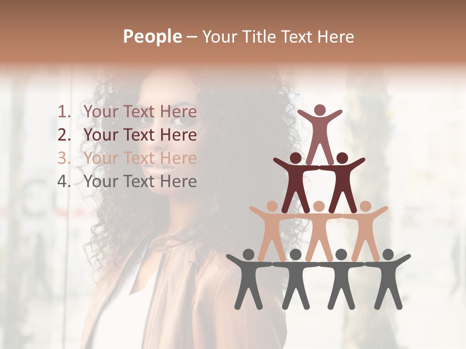 Portrait Black Ethnic PowerPoint Template