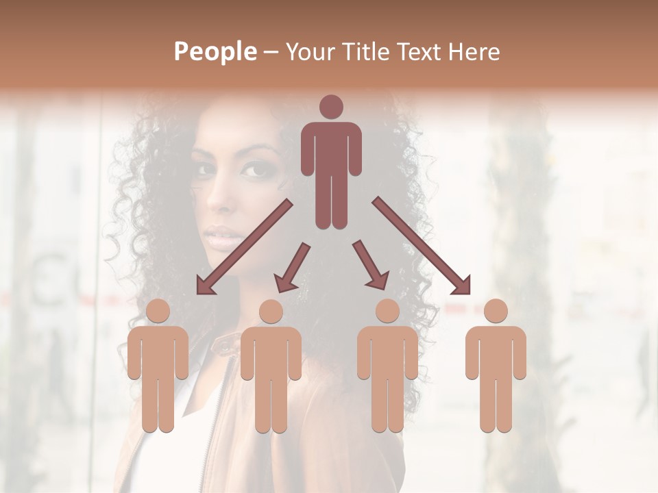 Portrait Black Ethnic PowerPoint Template