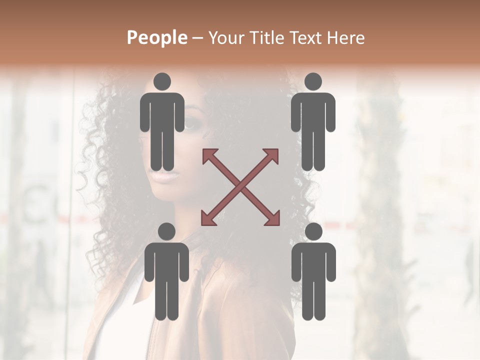 Portrait Black Ethnic PowerPoint Template