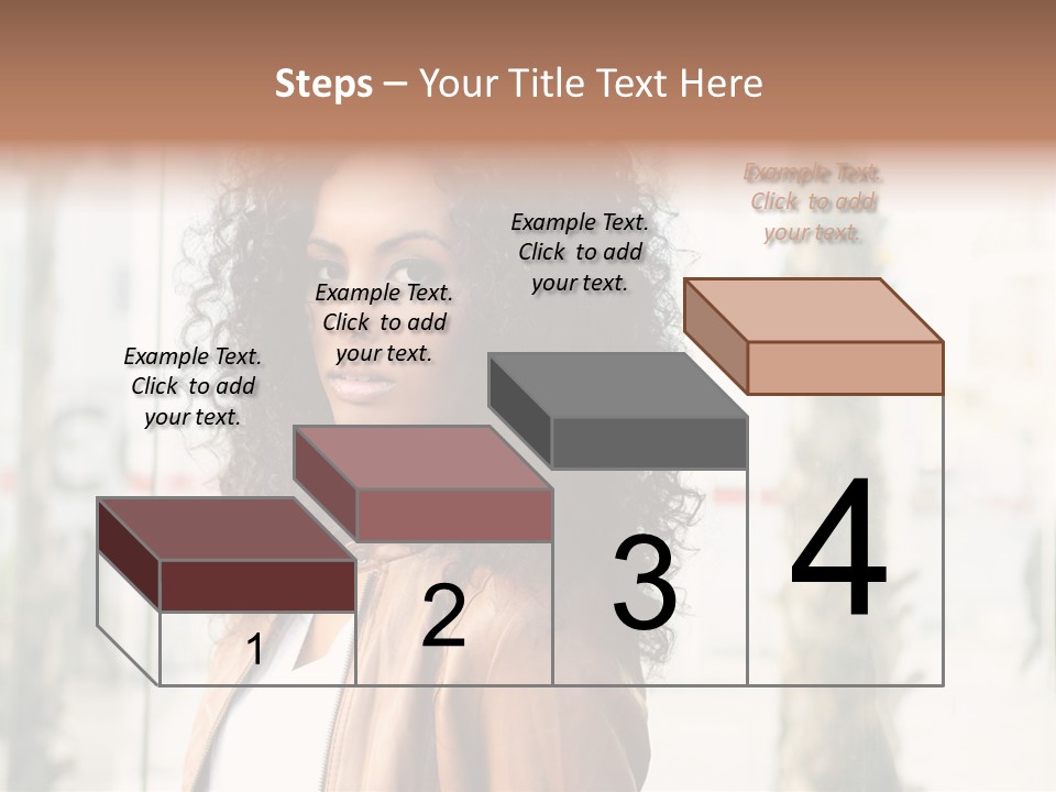 Portrait Black Ethnic PowerPoint Template