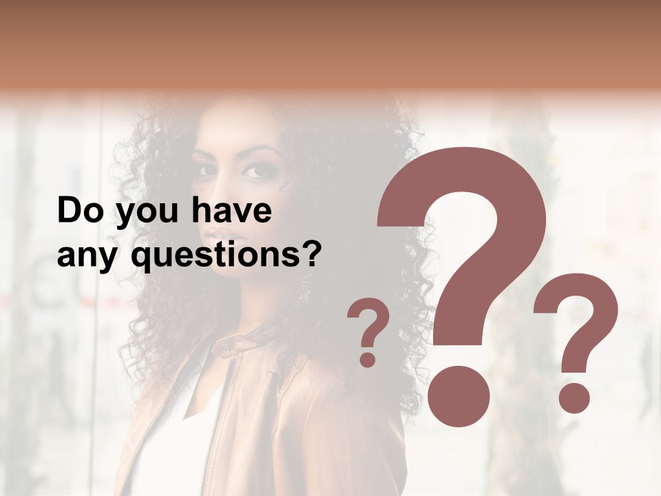 Portrait Black Ethnic PowerPoint Template