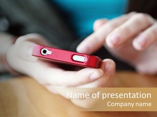 Sms Cell Cellphone PowerPoint Template