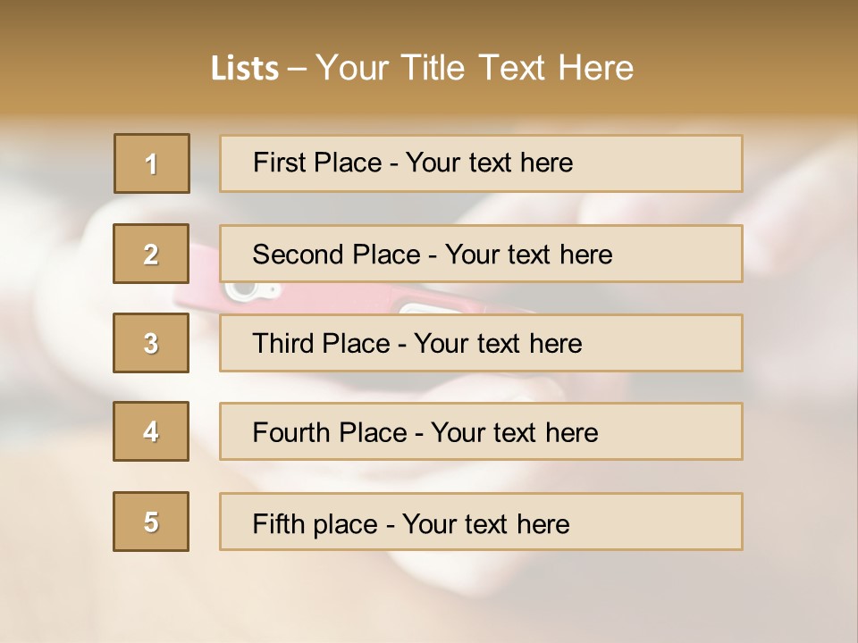 Sms Cell Cellphone PowerPoint Template