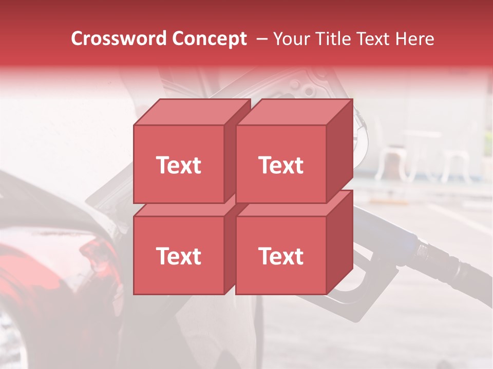 Pump Tank Oil PowerPoint Template