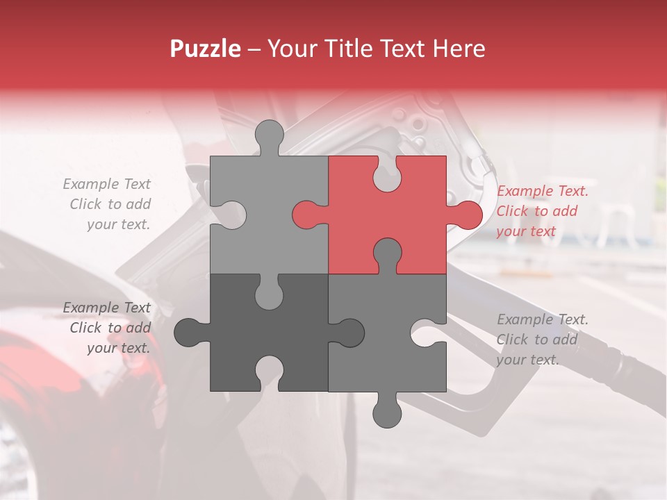 Pump Tank Oil PowerPoint Template