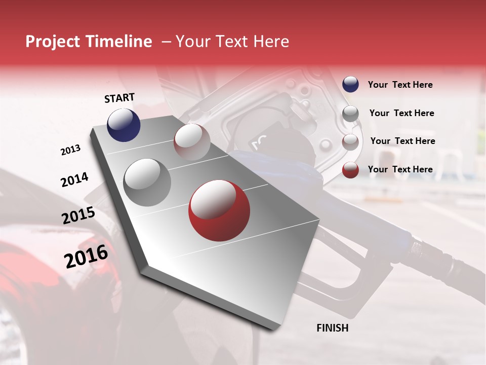Pump Tank Oil PowerPoint Template