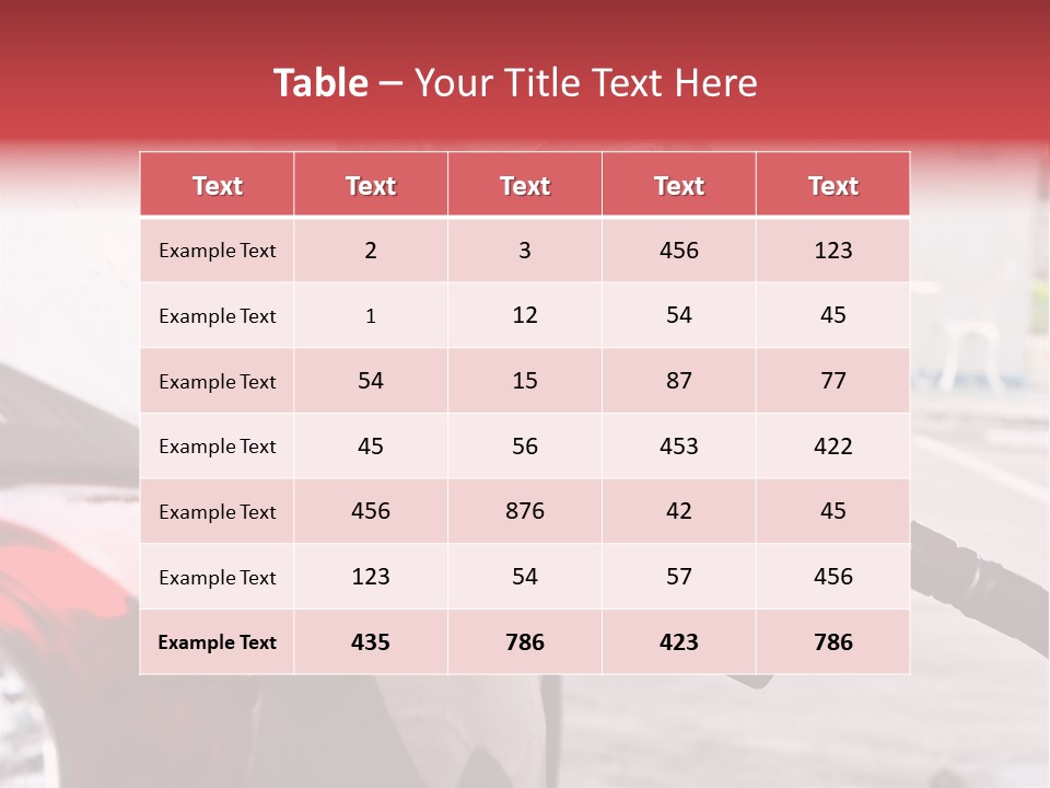 Pump Tank Oil PowerPoint Template