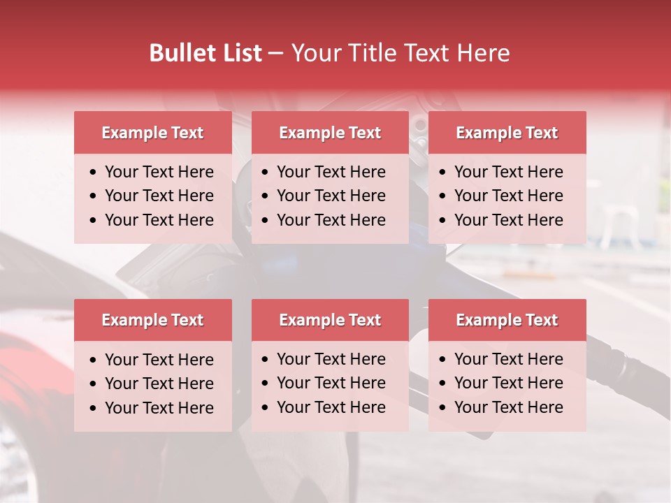 Pump Tank Oil PowerPoint Template