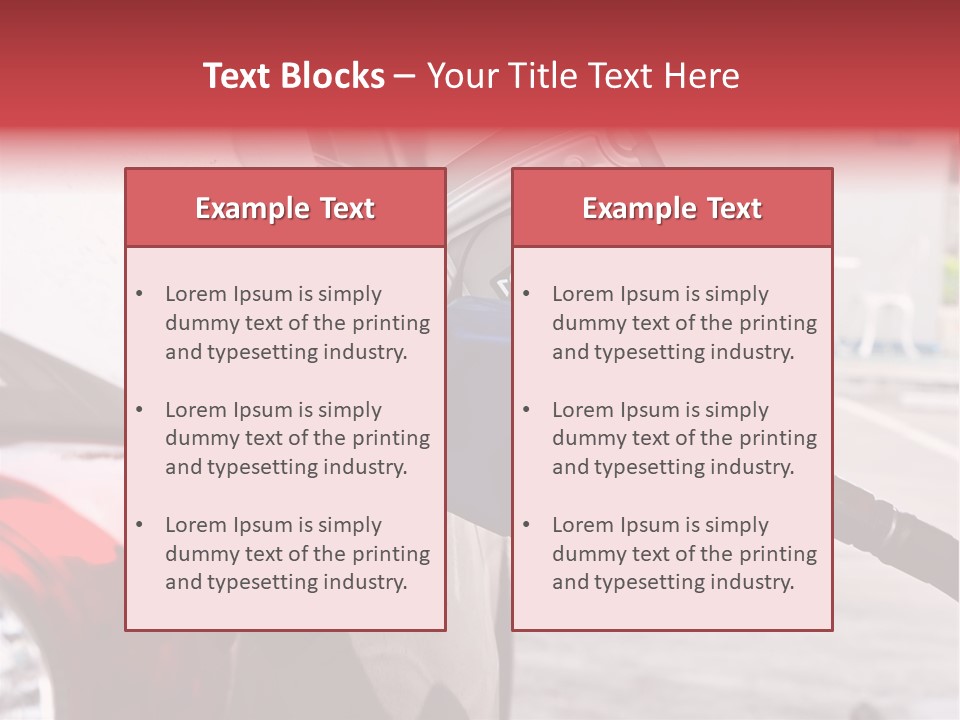 Pump Tank Oil PowerPoint Template