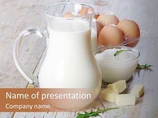 Margarine Wooden Drink PowerPoint Template