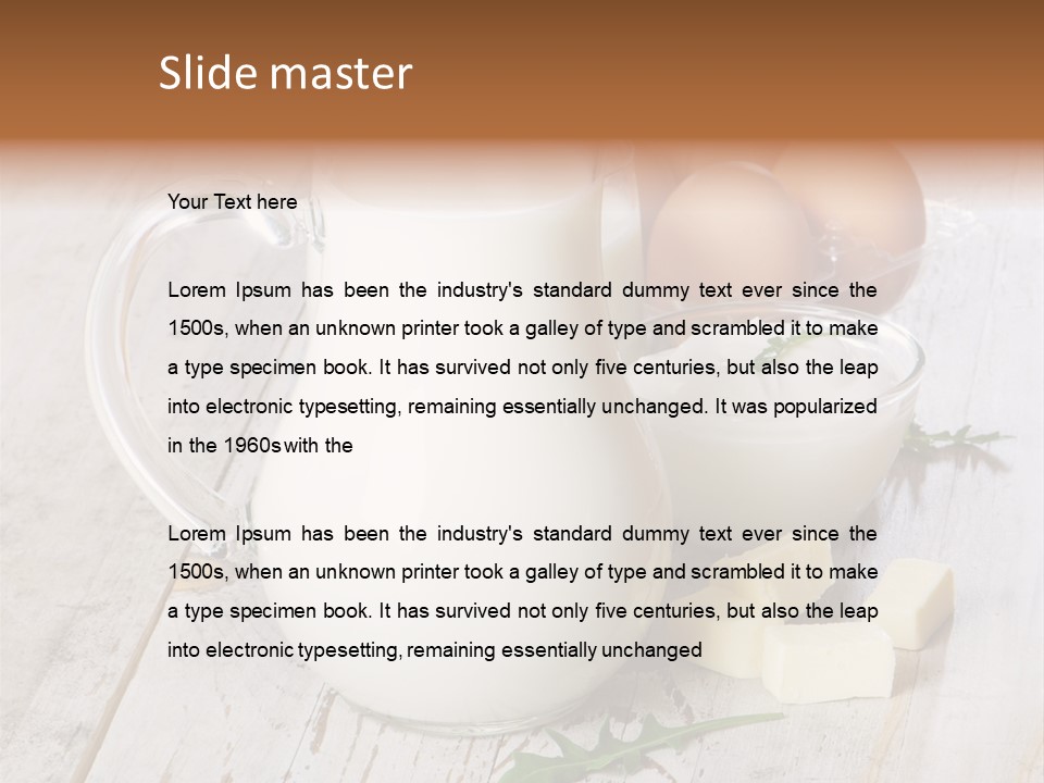 Margarine Wooden Drink PowerPoint Template