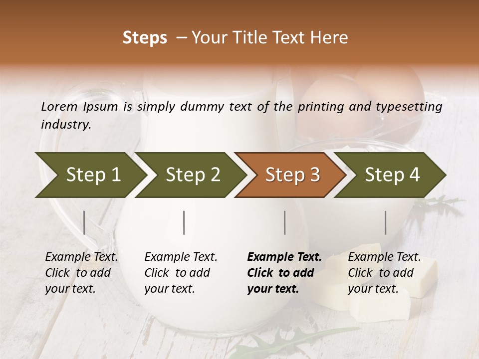 Margarine Wooden Drink PowerPoint Template