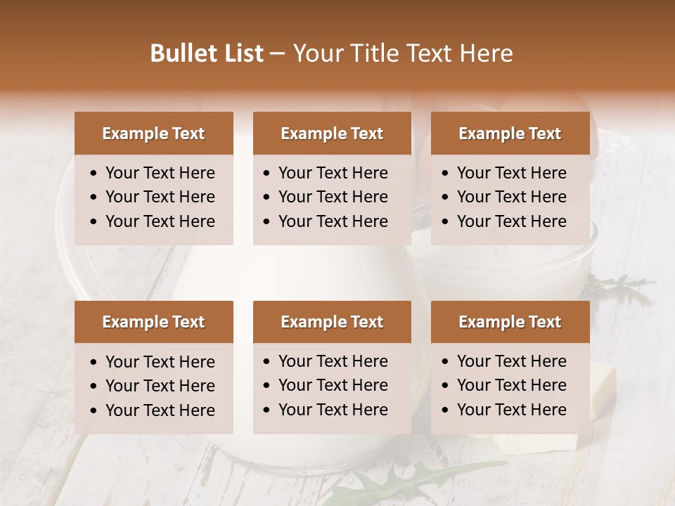 Margarine Wooden Drink PowerPoint Template