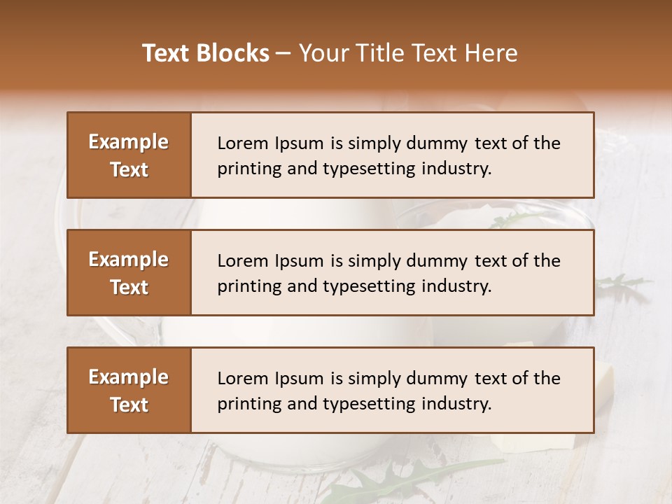 Margarine Wooden Drink PowerPoint Template