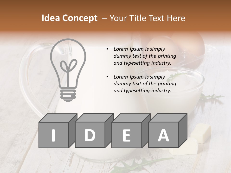 Margarine Wooden Drink PowerPoint Template