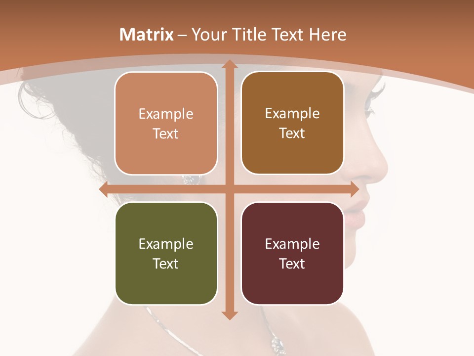 Beautiful Sapphire Eyebrow PowerPoint Template