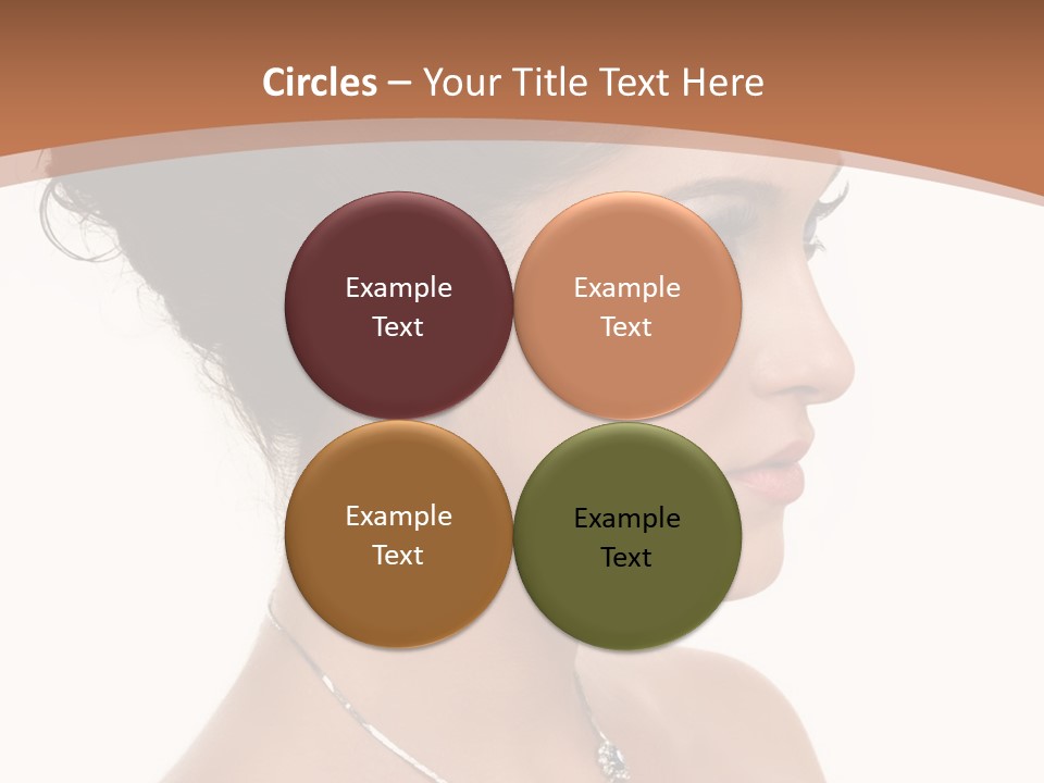 Beautiful Sapphire Eyebrow PowerPoint Template