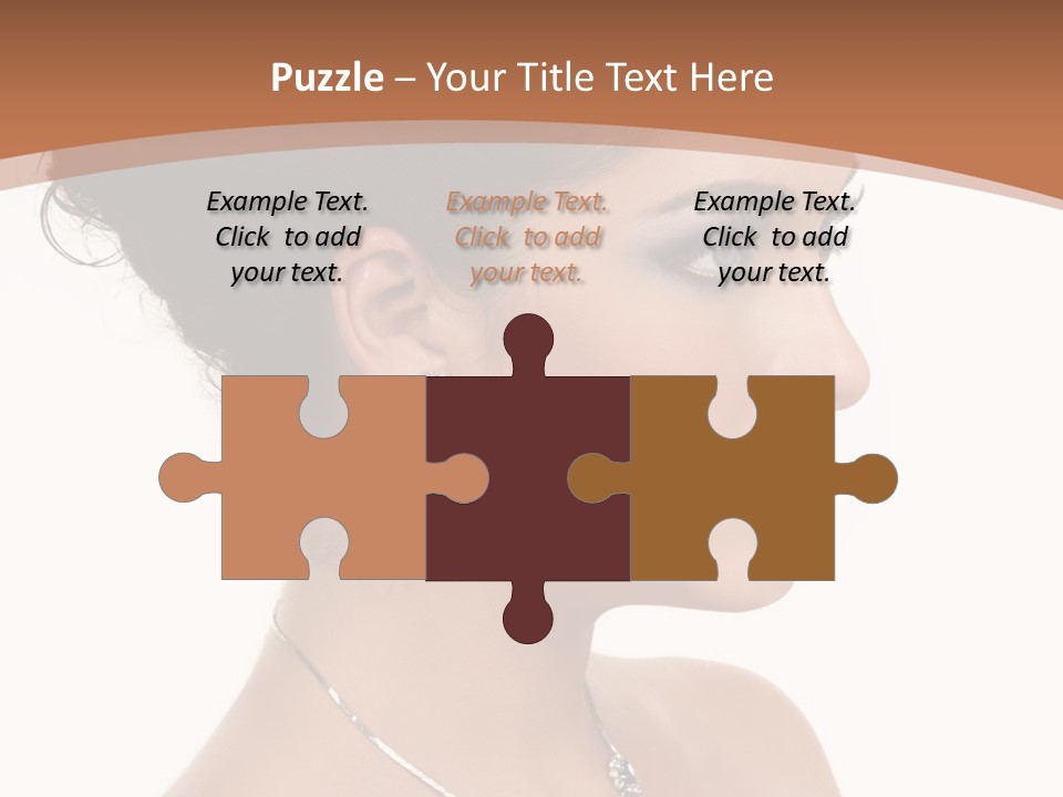 Beautiful Sapphire Eyebrow PowerPoint Template