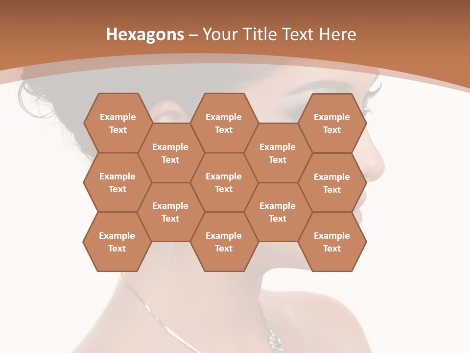 Beautiful Sapphire Eyebrow PowerPoint Template