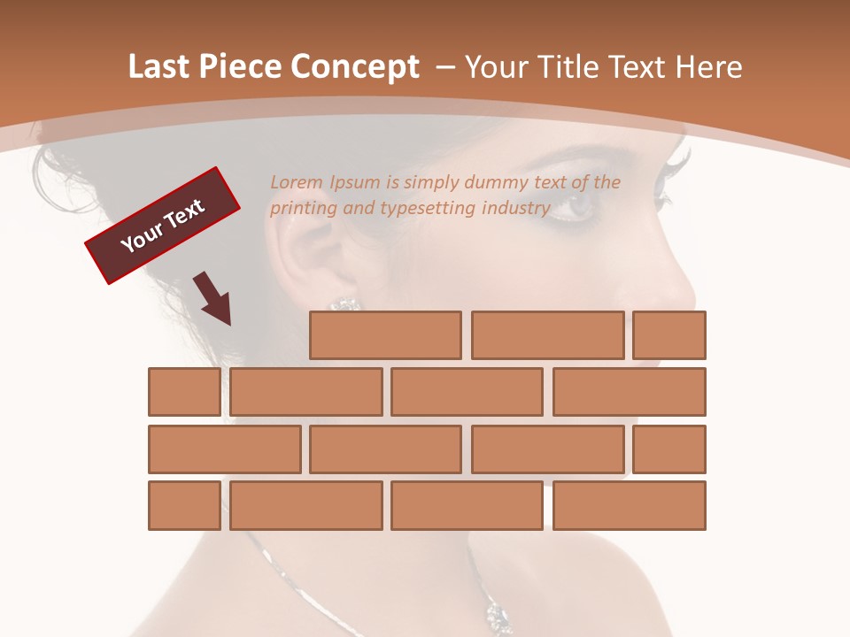 Beautiful Sapphire Eyebrow PowerPoint Template