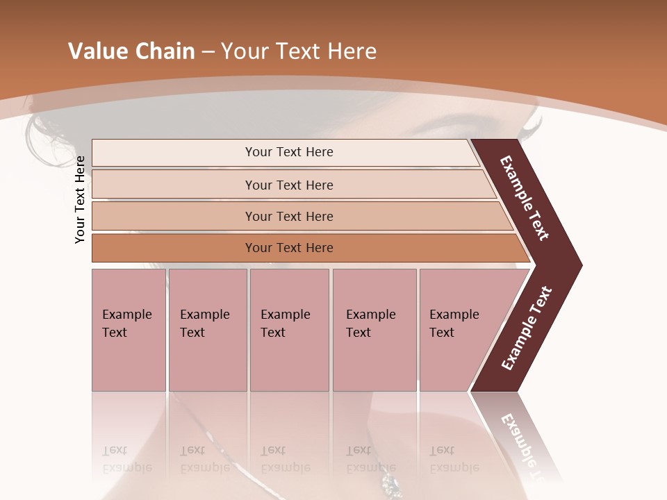 Beautiful Sapphire Eyebrow PowerPoint Template