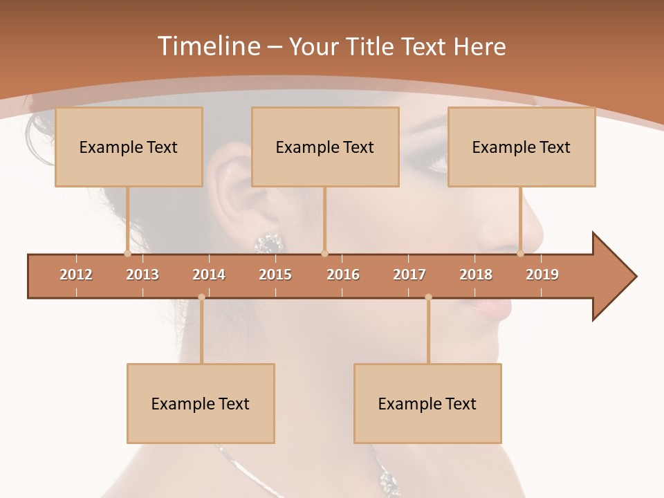 Beautiful Sapphire Eyebrow PowerPoint Template