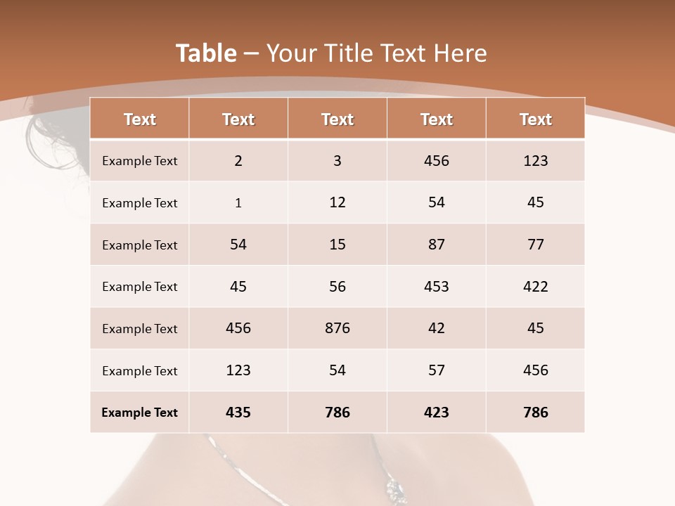 Beautiful Sapphire Eyebrow PowerPoint Template