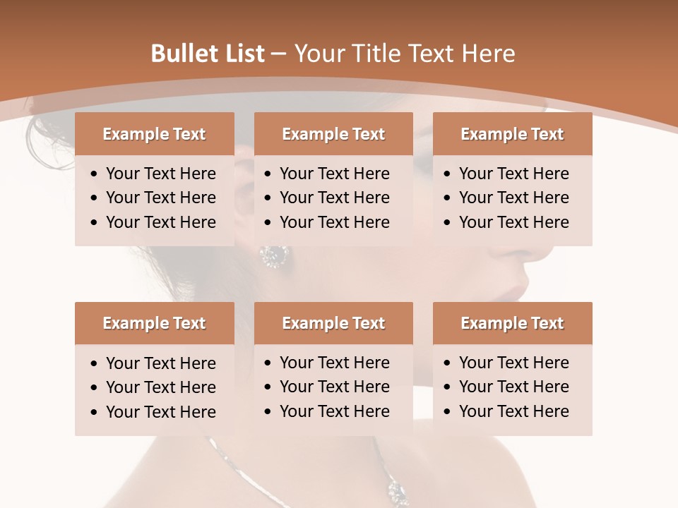 Beautiful Sapphire Eyebrow PowerPoint Template