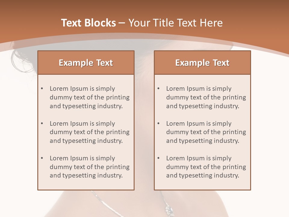 Beautiful Sapphire Eyebrow PowerPoint Template