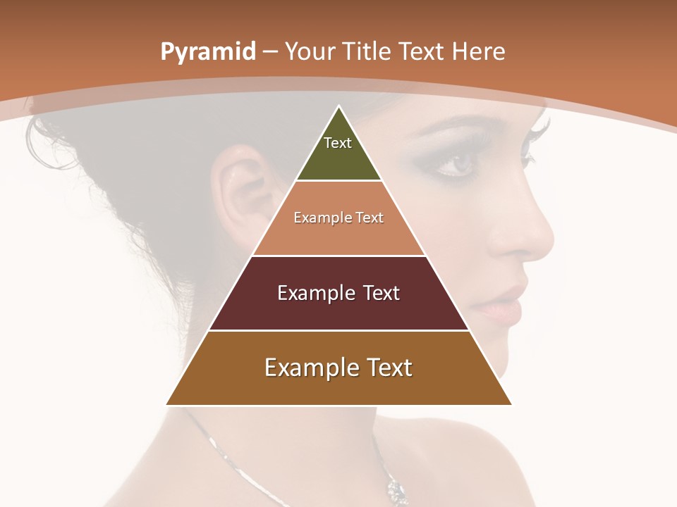 Beautiful Sapphire Eyebrow PowerPoint Template