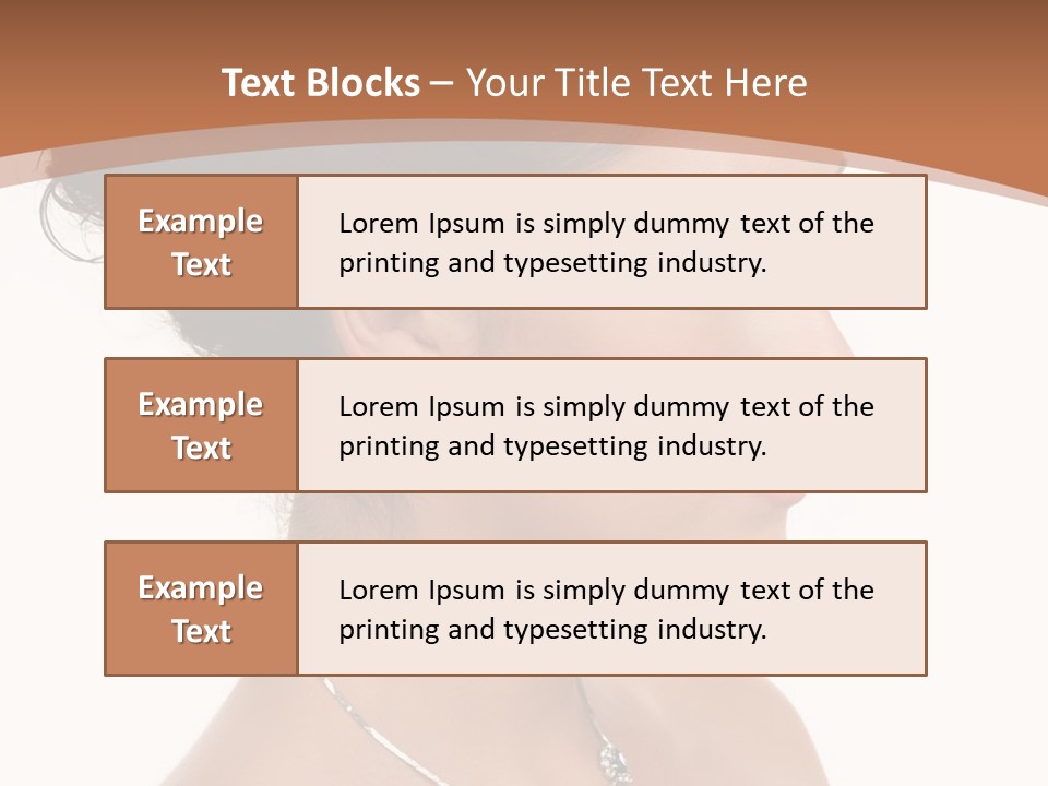 Beautiful Sapphire Eyebrow PowerPoint Template