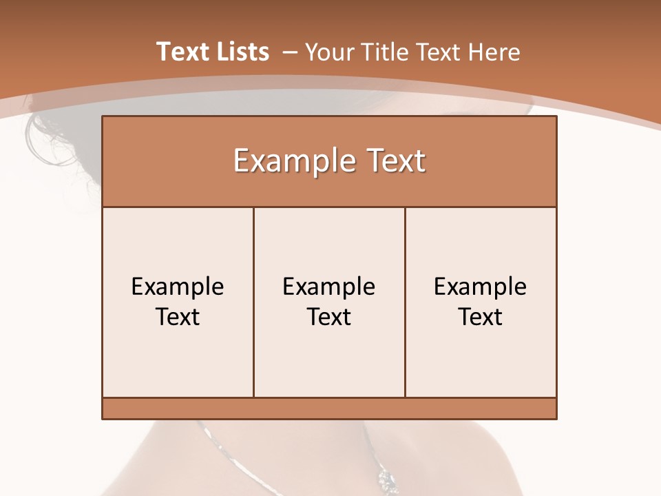 Beautiful Sapphire Eyebrow PowerPoint Template