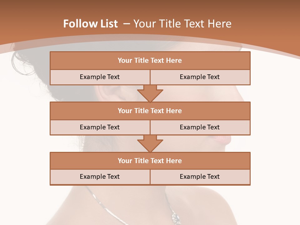 Beautiful Sapphire Eyebrow PowerPoint Template