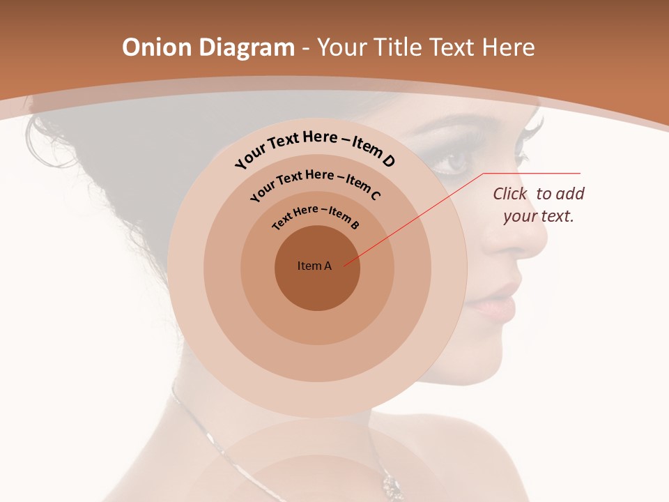 Beautiful Sapphire Eyebrow PowerPoint Template