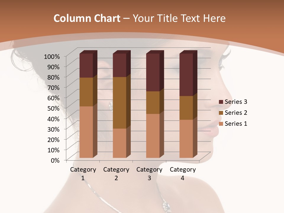 Beautiful Sapphire Eyebrow PowerPoint Template