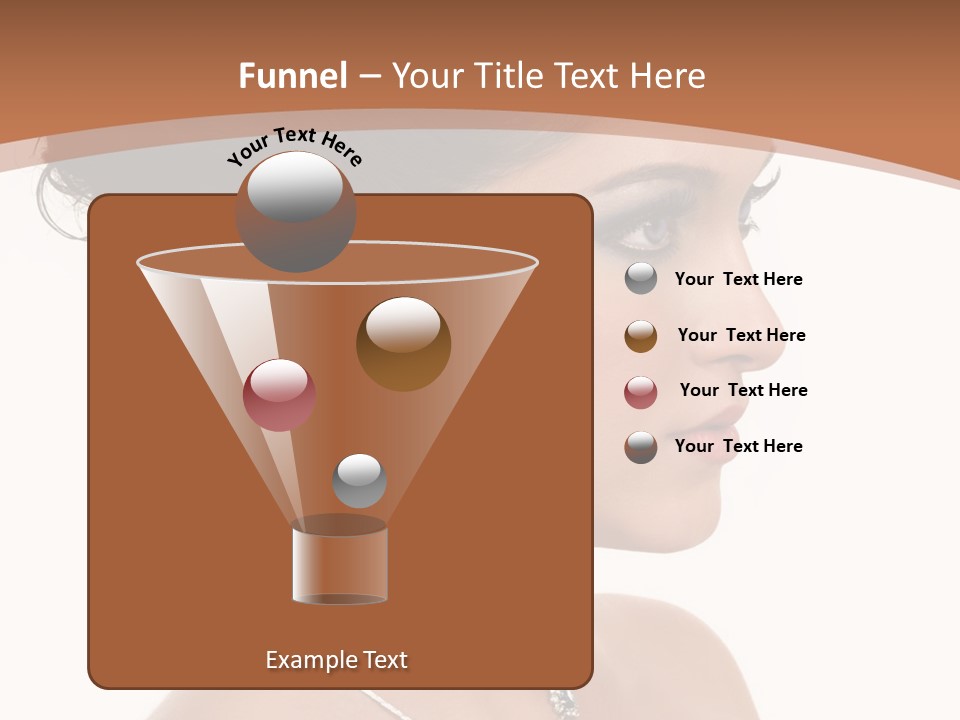 Beautiful Sapphire Eyebrow PowerPoint Template