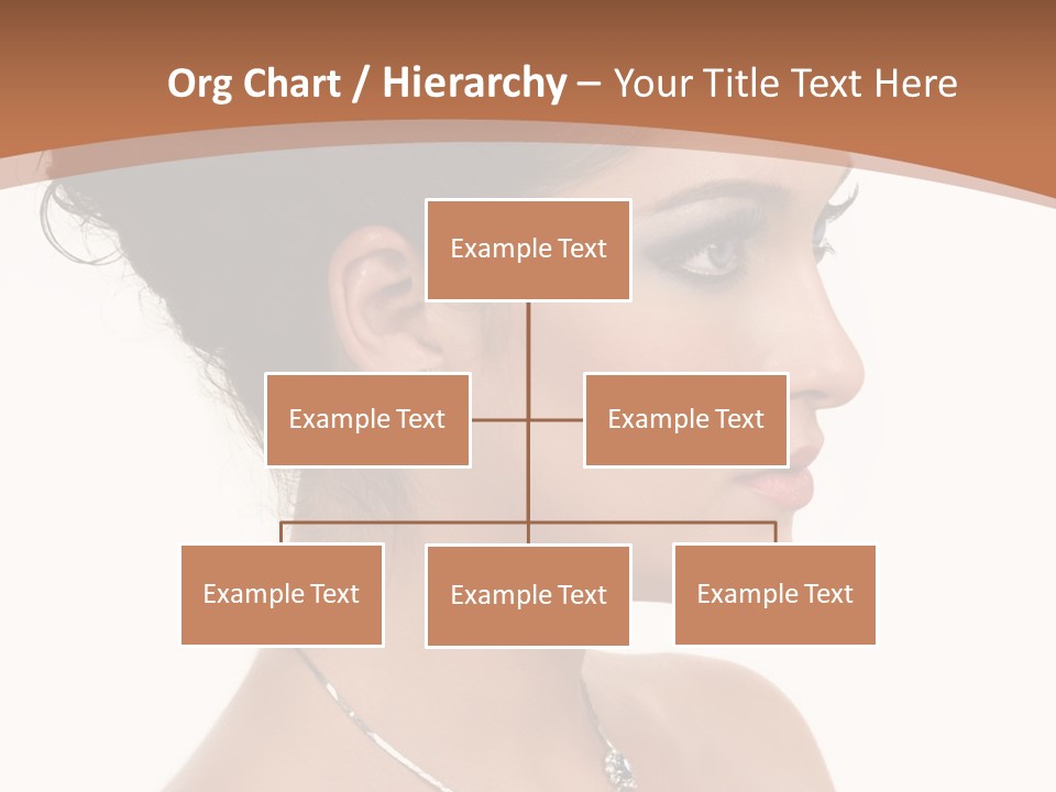 Beautiful Sapphire Eyebrow PowerPoint Template