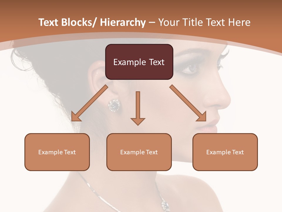 Beautiful Sapphire Eyebrow PowerPoint Template