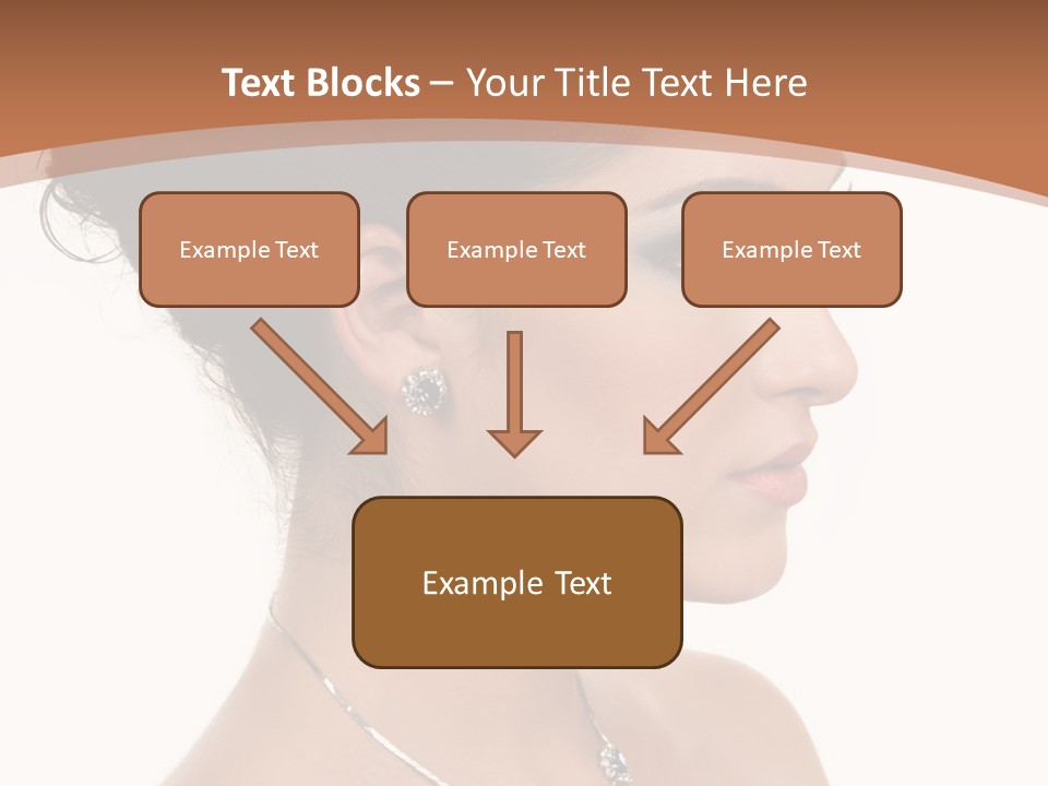 Beautiful Sapphire Eyebrow PowerPoint Template