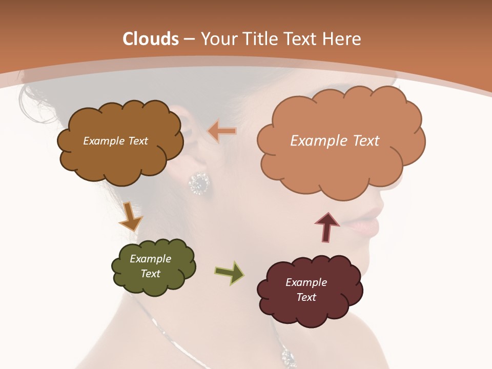 Beautiful Sapphire Eyebrow PowerPoint Template